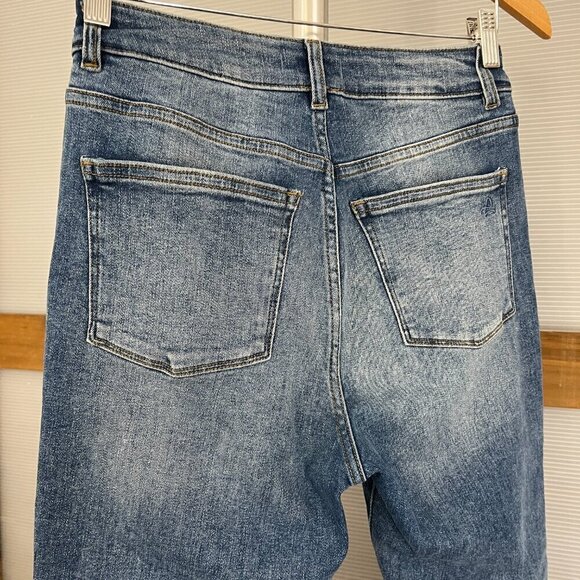 DL1961 Wallace High-Rise Cropped Flare Denim Jeans Color Briggs Sz 27 - Picture 8 of 15